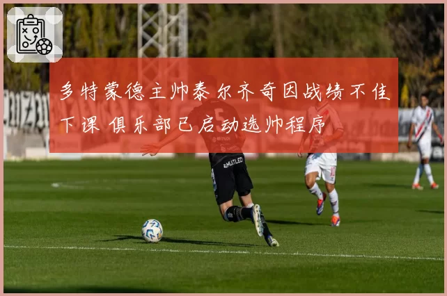 多特蒙德主帅泰尔齐奇因战绩不佳下课 俱乐部已启动选帅程序